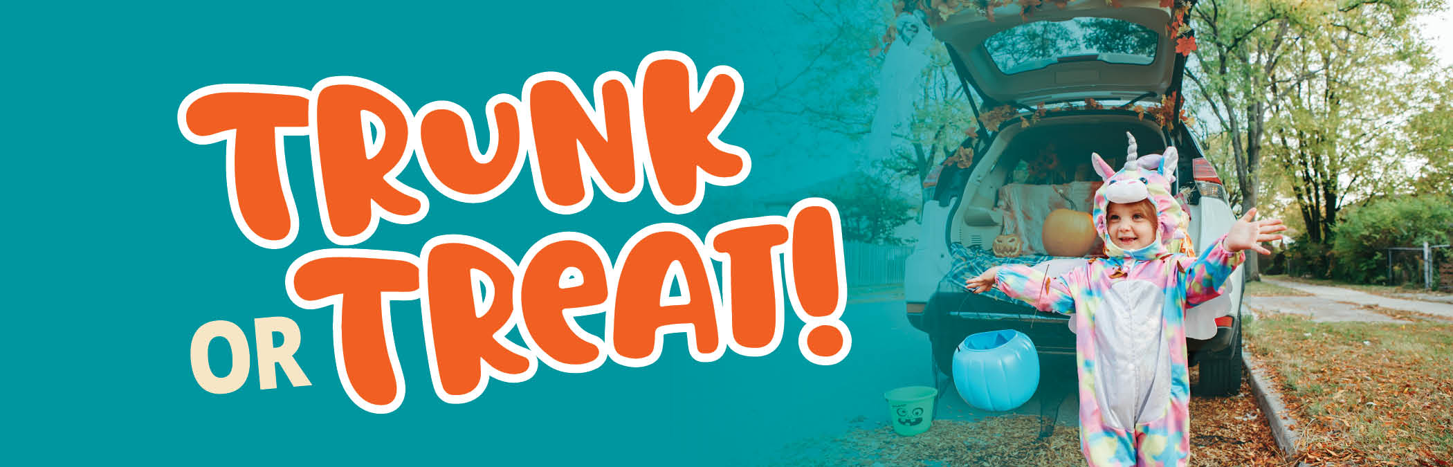 Trunk or Treat and cute girl in costume
